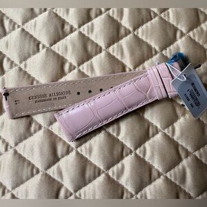 Michele Blush Pink Genuine Alligator Watch Strap, 18MM Size, NWT